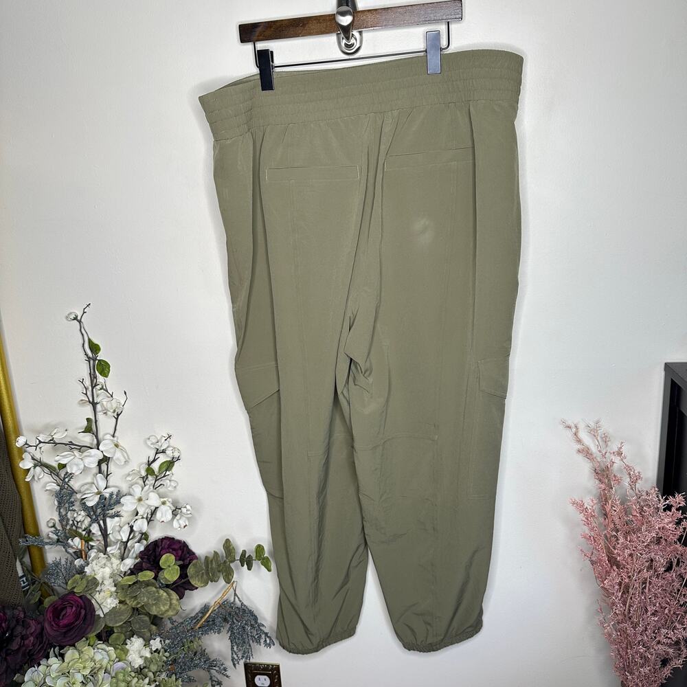 SPANX Out Of Office Cargo Joggers Pant Army Olive Green Sz 3X {3W27} - Picture 3 of 6